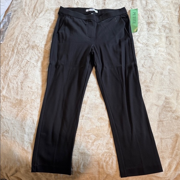 Calvin Klein Jeans Pants - Calvin Klein Jeans Black Petite Straight-Leg Trousers - Classic Workwear